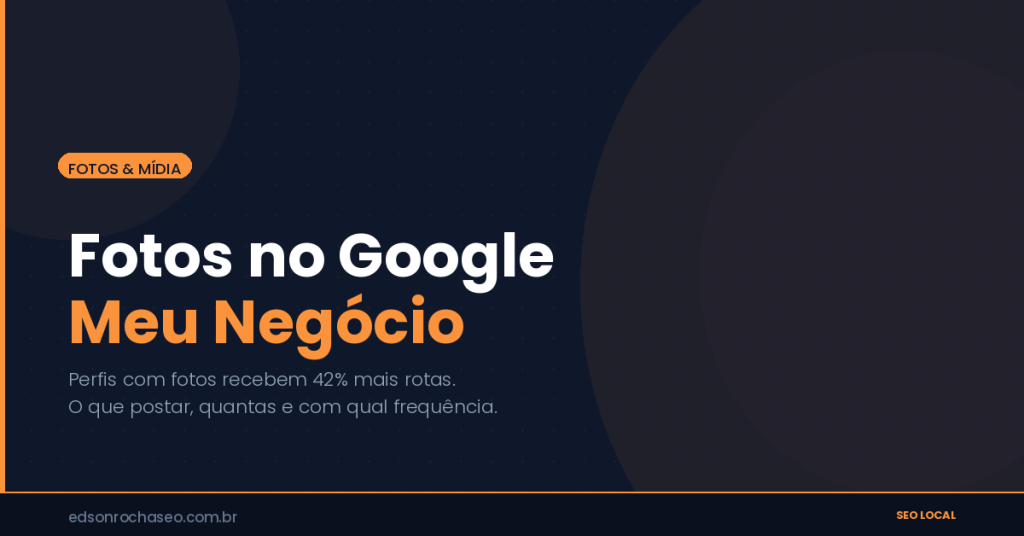 Smartphone fotografando a fachada de um negócio local para o perfil do Google Meu Negócio
