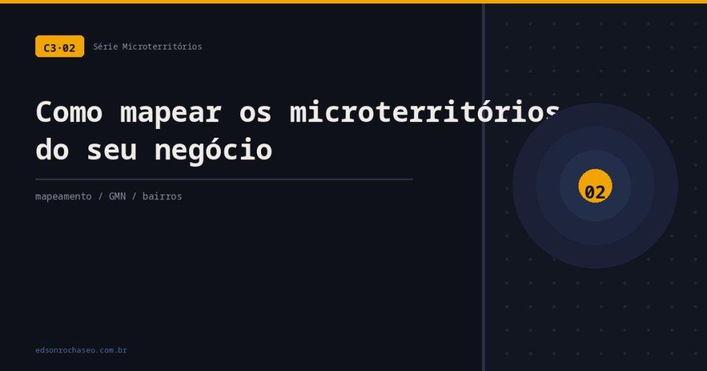 Como mapear microterritórios do negócio para estratégia de SEO local